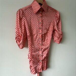 bebe Red Polka Dot Men's Shirt